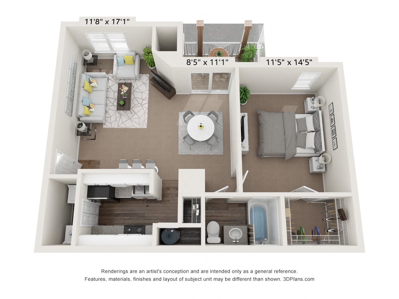 One Bedroom One Bath Apartment Home in Montgomery